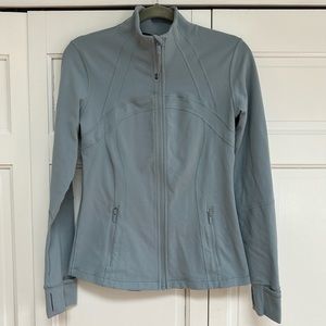 Lululemon Define Jacket in Blue Linen size 8